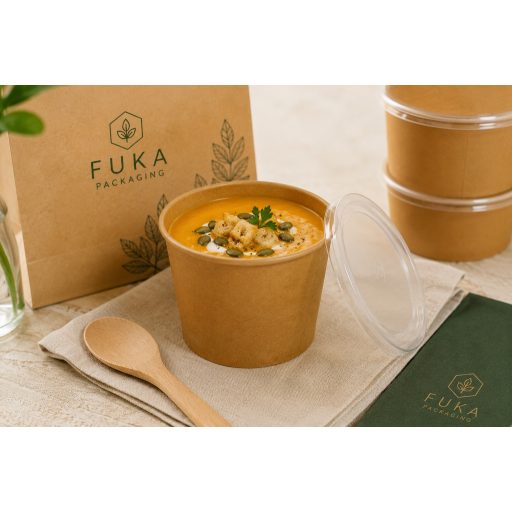 Kraft Soup Cup 8 oz / 240 ml – Barna papír leveses pohár