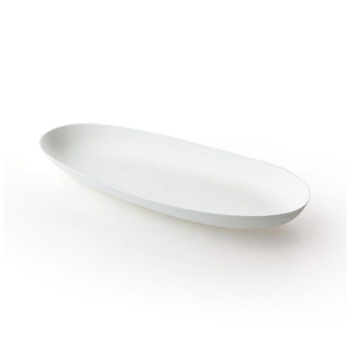 21 cm ovális cukornád tányér – elegáns gourmet tálaláshoz | Fuka