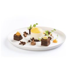   20 cm kerek cukornád tányér – elegáns gourmet tálaláshoz | Fuka