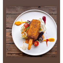   24 cm kerek cukornád tányér – elegáns gourmet tálaláshoz | Fuka