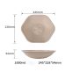 1000 ml cukornád hexagon tál – Fuka Bowl