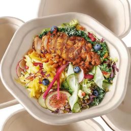 750 ml cukornád hexagon tál – Fuka Bowl