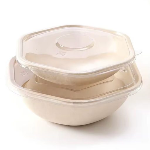 750 ml cukornád hexagon tál – Fuka Bowl