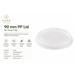 90 mm Átlátszó PP Fedél leveses pohárhoz