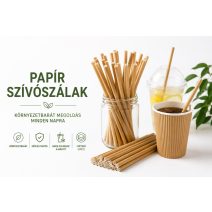 papír szívószálak 